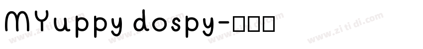 MYuppy dospy字体转换